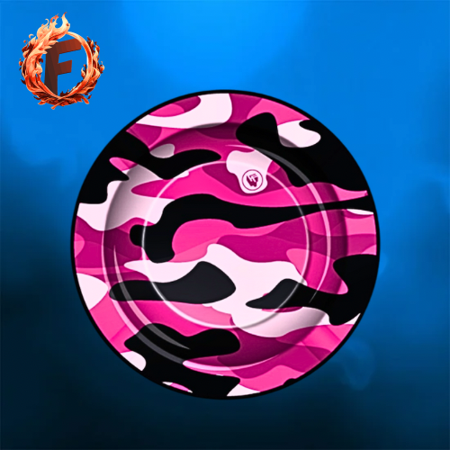 Ashtray Camouflage Fluo Pink rund 14cm