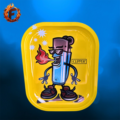 Rolling Tray / Drehunterlage Klein 420 Charakter Gelb